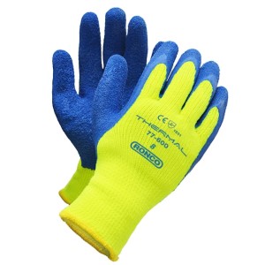 Cold Resistant Acrylic Thermal Glove Latex Palm Medium 12x6